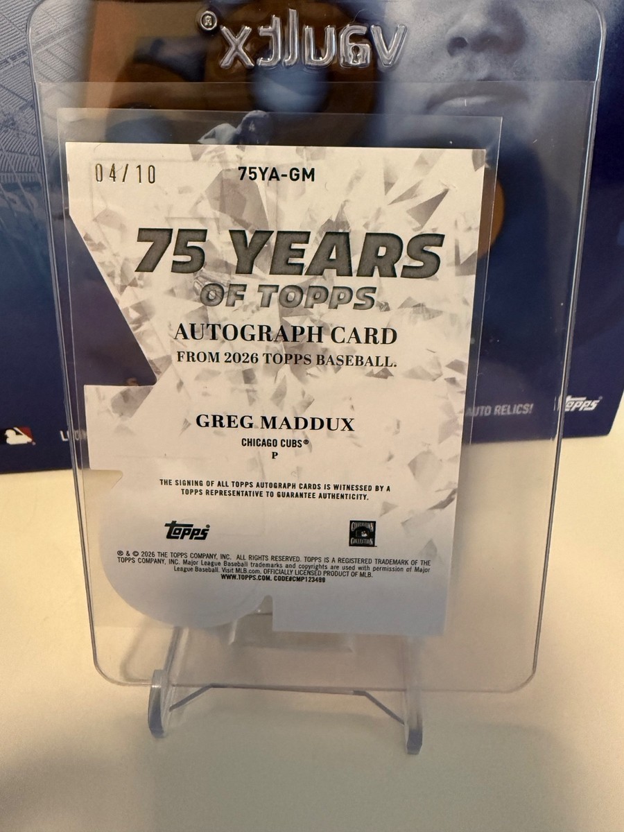 2026 Topps Series 1 - 75 Years of Topps Die-Cut Autographs Greg 