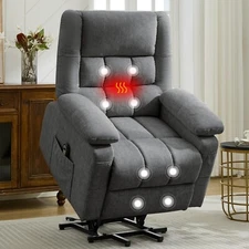 Power Lift Recliner Chair with Massage & Heat for Elderly Living Room Nursery