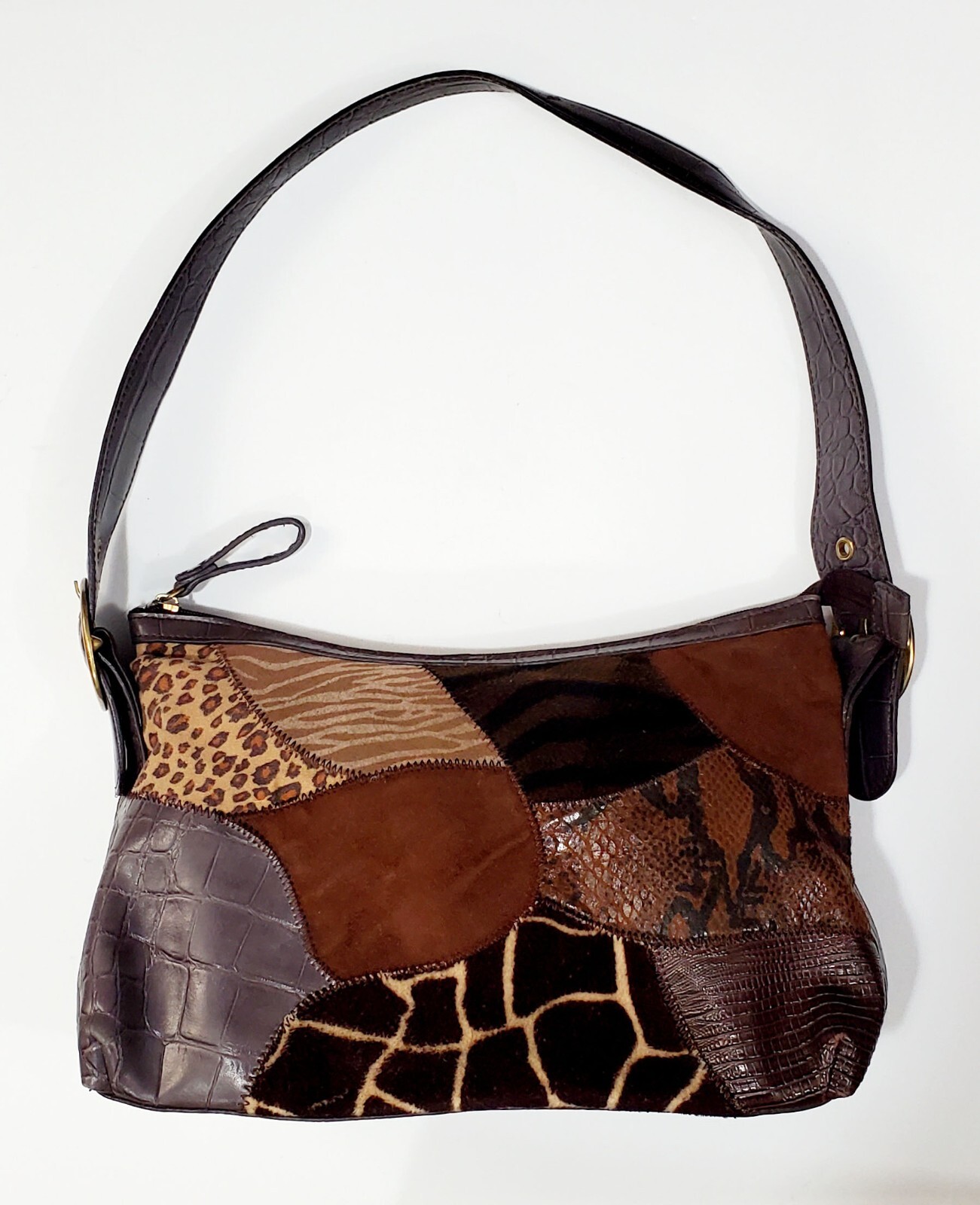 RELIC Purse/Handbag Patchwork Single Strap - Brown - image 6