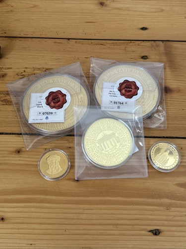 XXL Medaille Münze Gedenkmünze Nationalhymne Gutenberg Frauenkirche Konvolut - Bild 10 von 10