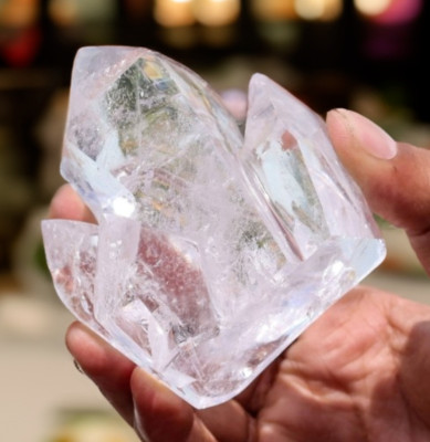 80MM Quarz Klar Cluster Chakra Balance Heilung Edelstein Cluster Point Cluster