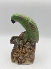 Ceramic 7" Brazilian Parrot Parakeet Tropical Bird Figurine.