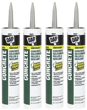 DAP Gray Concrete Cement  Masonry Caulk Filler / Sealant 10.1 oz. - Pack of 4