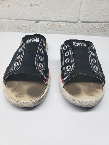 Unisex Black Slide Sandals Sz 