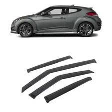Smoke Window Sun Vent Visor Rain Guard Deflectors for Hyundai 2012-2017 Veloster