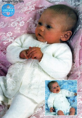 ~ Sirdar Baby Strickanleitung für zwei hübsche Spitzenjacken ~ Frühgrößen