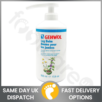 Gehwol Beinbalsam 500ml - Kräuterlicher Fuß- & Beinbalsam bei Rötungen & Trockenheit
