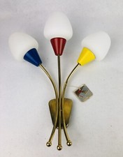 🟨 Wall Lamp Vintage 50s 60s Applique Lampada muro Stilnovo Style ✈️ ShipUE