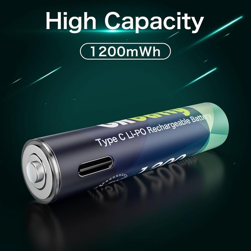 Wiederaufladbare AAA Batterien 1200mWh hohe Kapazität 12er Pack 1,5V - Bild 3 von 8