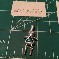 STERLING SILVER .925 BIRTHSTONE girl CHARM Green