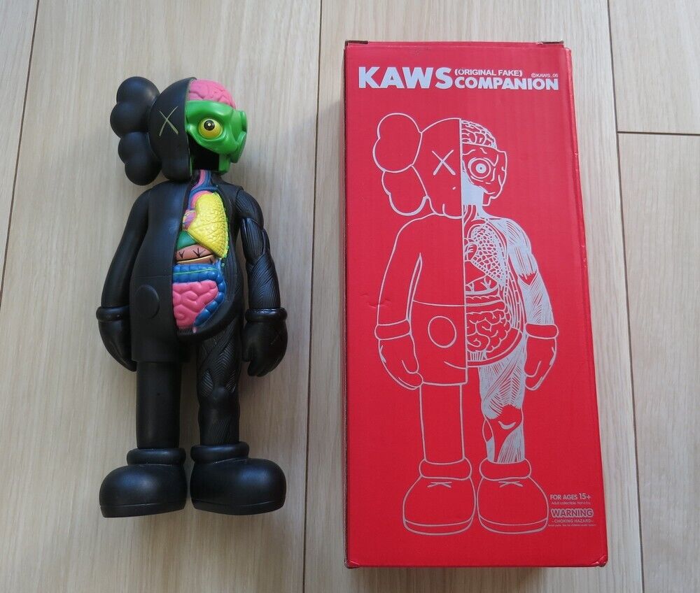 Kaws (Original Fake) Companion Vinyl 8 Inch Figure with box black