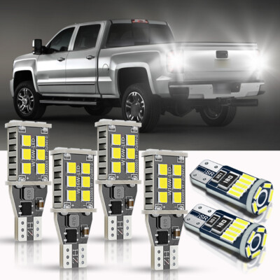 LED License Plate, High Mount, Backup Light Kit For Chevrolet Silverado 2015-18