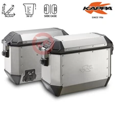 PAIR OF SIDE CASES 36L ALUMINUM KAPPA MONOKEY K'MISSION KMS36APACK2