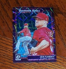 Jack Flaherty - 2021 Donruss Optic Diamond Kings #22 - Teal VELOCITY 32/35