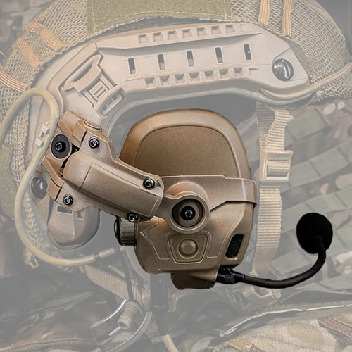 FMA FCS AMP Tactical Headset Communication Noise Reduction V60 PTT Military Gear