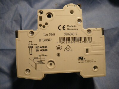 SIEMENS 5SY63 C32 Triple Pole Mcb Circuit Breaker New Shelf EUR 16,12
