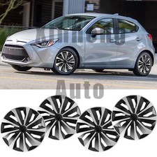 4 Hubcaps 15 Wheel Cover Hub Caps Fits R15 Steel Rim For Toyota Yaris 2000-2024 4 Hubcaps 15 Wheel Cover Hub Caps Fits R15 Steel Rim For Toyota Yaris 2000-2024
