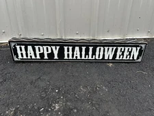 Happy Halloween Box Wood Sign