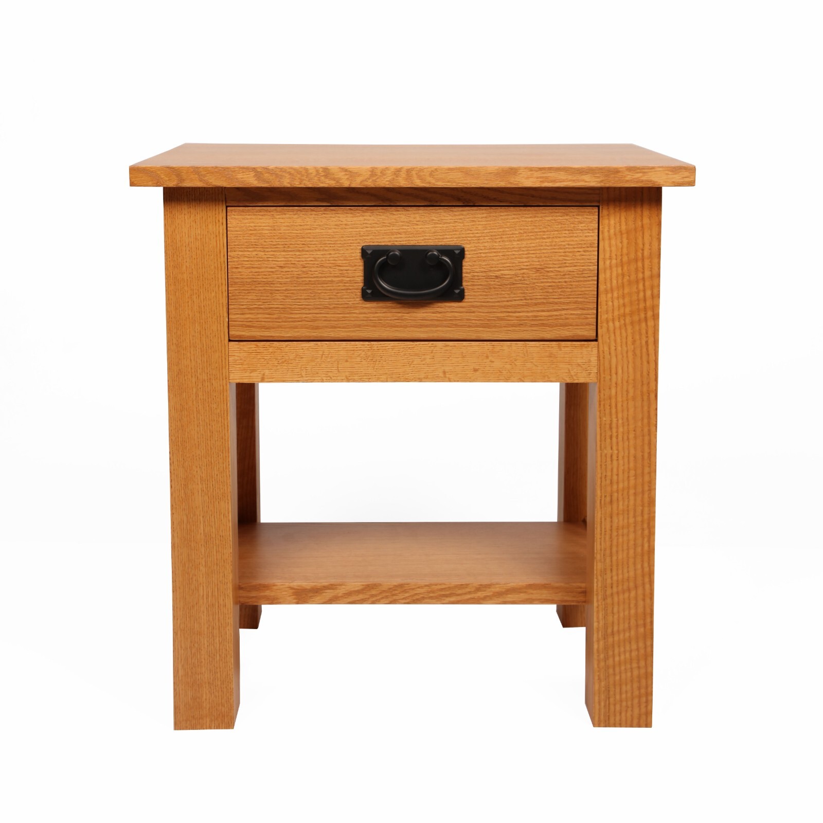 Amish, End Table with Drawer, Side Table, Mission Style, Quarter Sawn Oak, USA