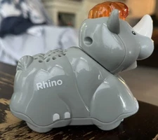 VTech Go Go Smart Animals Rhino Figure Lights & Sounds Push Play see video