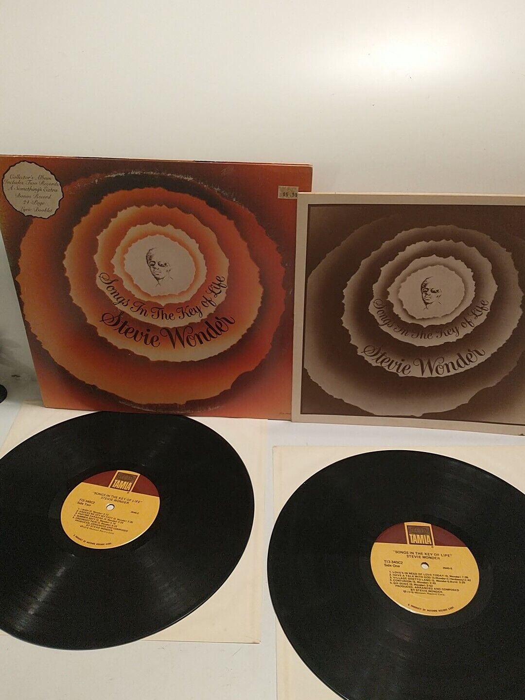 Stevie Wonder Songs In The Key Of Life 2 LP Includes Lyric Booklet