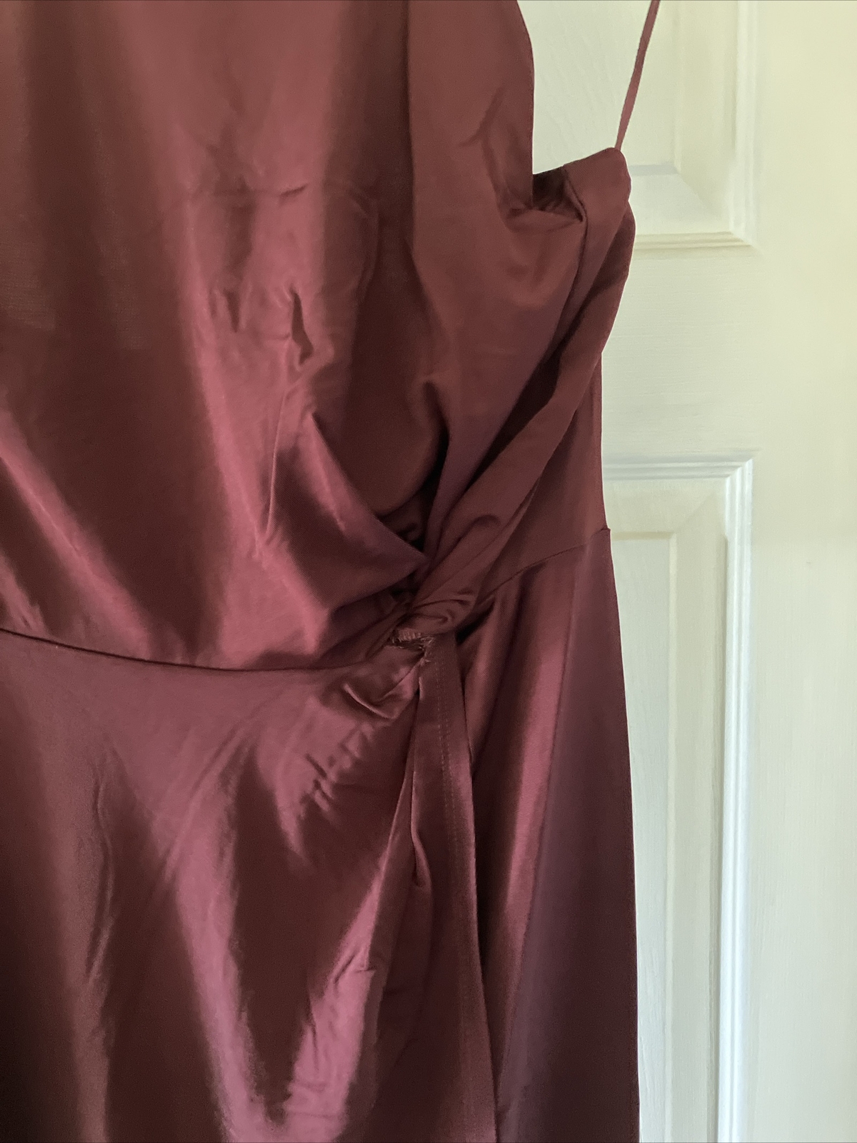 Ted Baker Red/ Burgundy Halter Neck Dress NEW RRP £135 - Open Back/ Knot Waist image 4