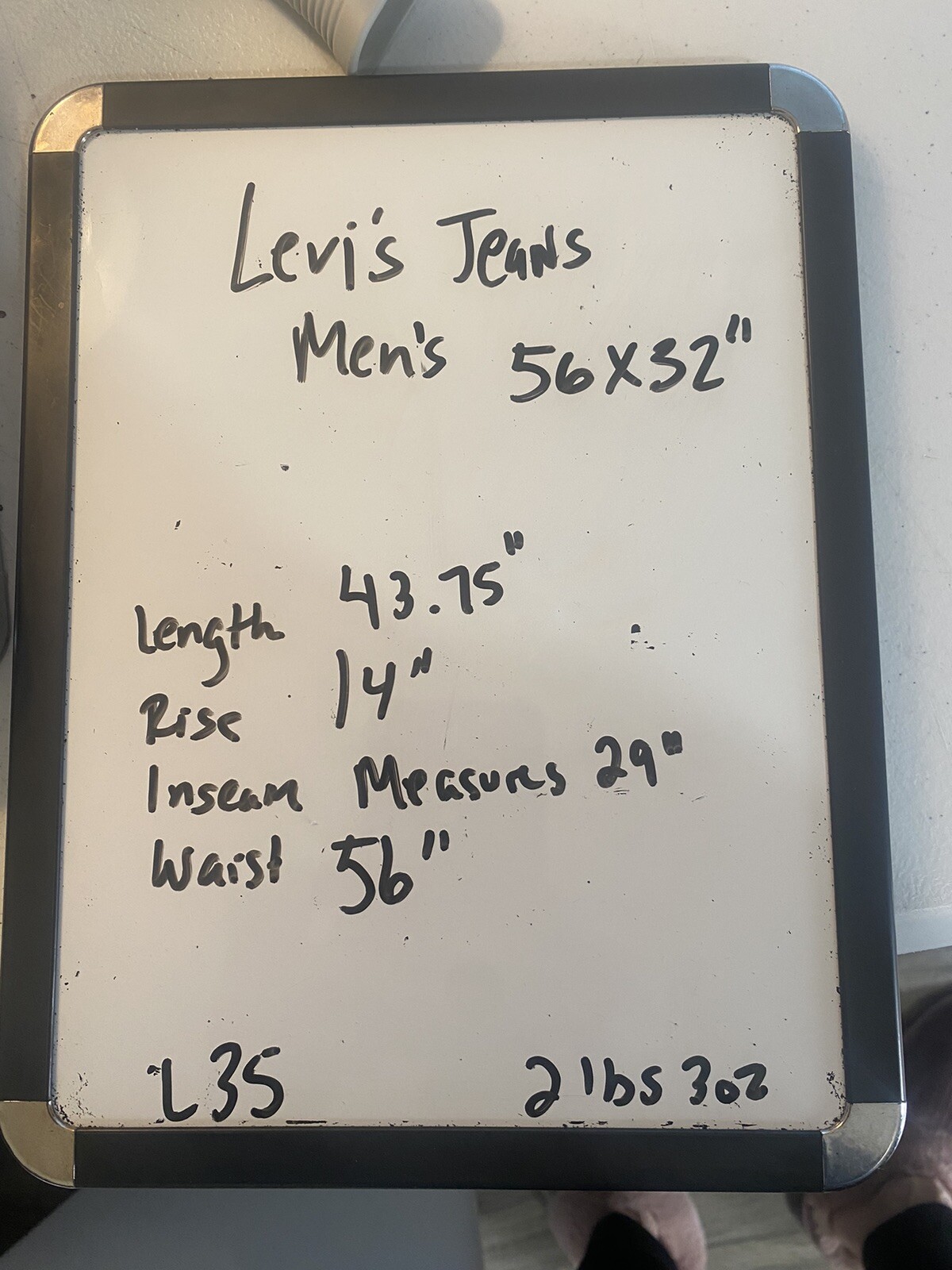 Levis Big & Tall Mens Denim Blue Flex 502 Taper Size 56 X 32 New