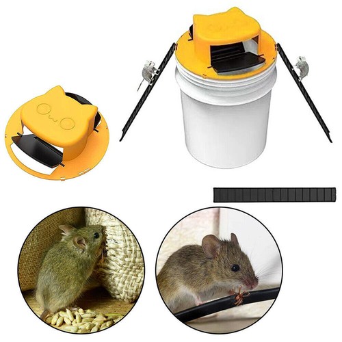 Humane Rat Trap Live Mouse Trap Flip Slide, Bucket Lid Squirrel Trap Catchers * - Picture 10 of 14