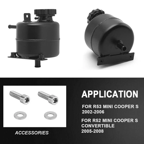 Depósito de tanque de expansión de desbordamiento de refrigerante con tapa para Mini Cooper S R52 2002-2006 - Imagen 7 de 14