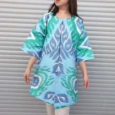 Discover the Beauty of Handwoven Uzbek Ikat Chapan