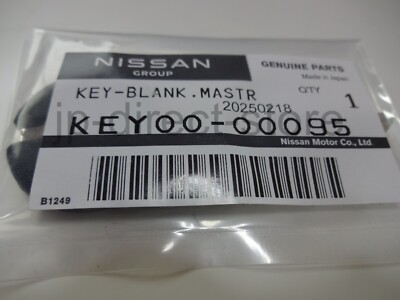 Z32 Key Genuine Nissan 90-96 300ZX Z32 Master Key Blank Uncut Black KEY00-00095 ...