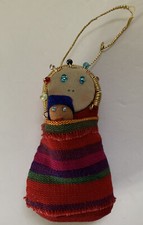 Dark Skin Virgin Mary And Baby Jesus Religious Christian Christmas Ornament