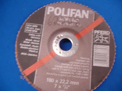 7'' Pferd  62208 Layered Flap Disc 40 Grit $27 Sanding Aluminum Oxide