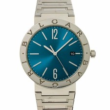 BVLGARI BVLGARIBVLGARI BB41S Automatic Date Blue Dial Mens Watch 90289608