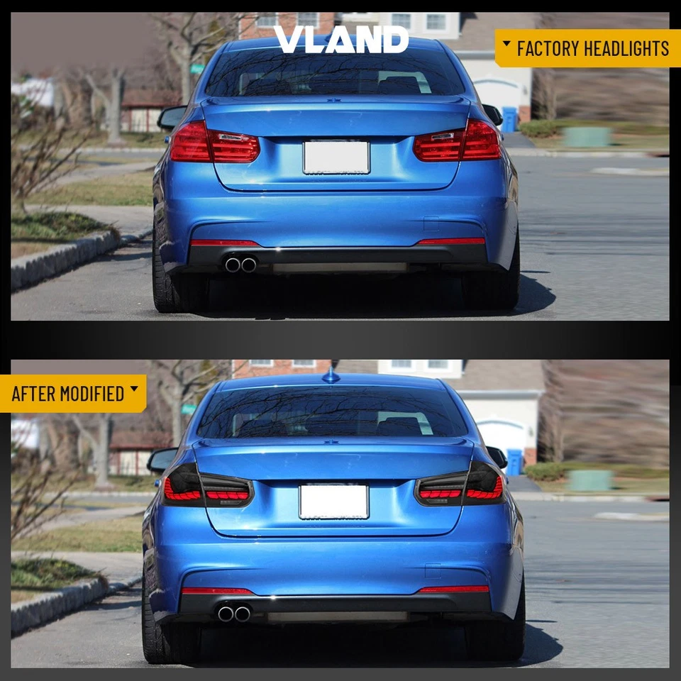 Luces traseras Smoke GTS para BMW F30 F35 F80 2012-2018 serie 3 M3 LED con secuencial Foto 4 de 4