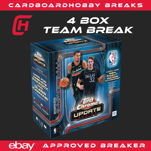2025-26 Topps Chrome Update GOLDEN STATE WARRIORS 4 Megabox TEAM BREAK Live
