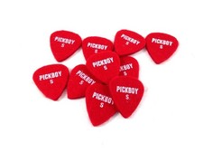 Pickboy Guitar Uke Ukulele Picks Felt Picks Red Soft 10 Picks