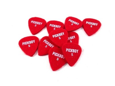 Pickboy Guitar Uke Ukulele Picks Felt Picks Red Soft 10 Picks