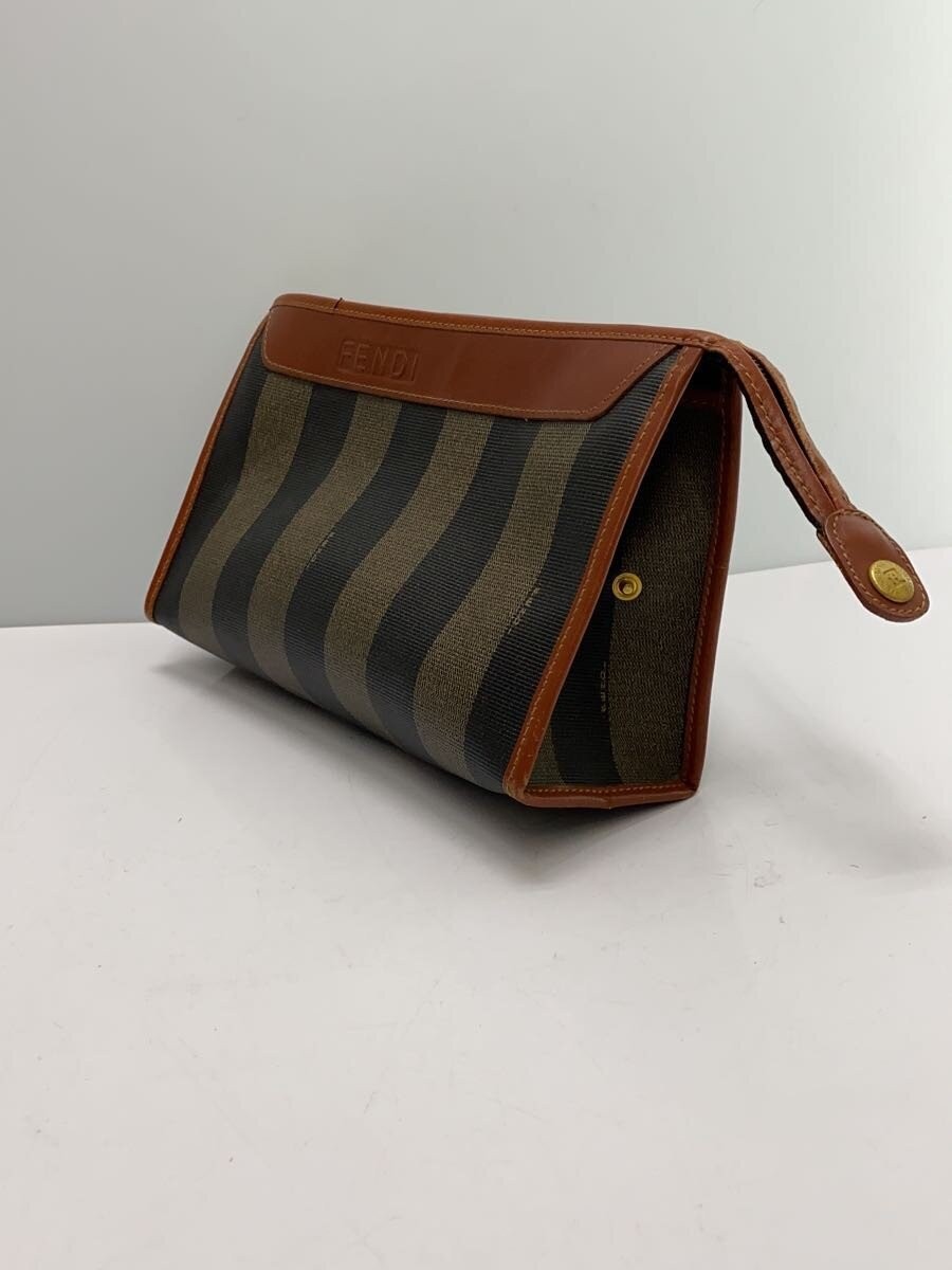 FENDI Bag -- BRW Stripe Pecan Print Second Bag Clutch thumbnail 2