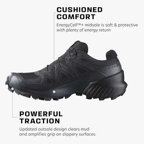 (TG. 36 2 3 EU) Salomon Speedcross Gore Tex Scarpe da Trail Running Donna Blac