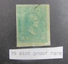nystamps US Stamp # 79 Proof Mint Rare    Y15x2446