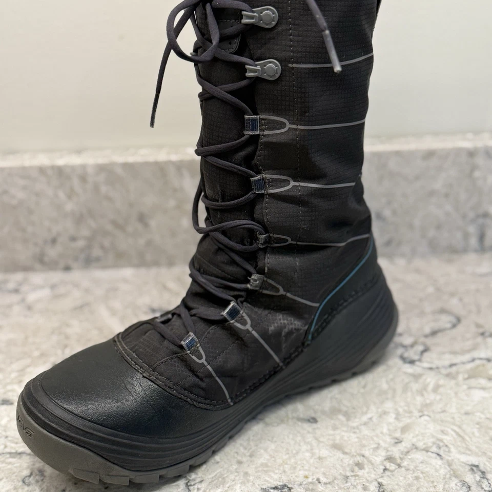 Teva 1001469 Jordanelle Aislado Impermeable Botas de Nieve Zapatos Para Mujer EE. UU. 8 Foto 3 de 4