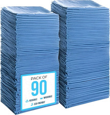 Cotton Shop Towels 14"X12" 90 Pack   Reusable Cleaning Shop Rags for Automobil
