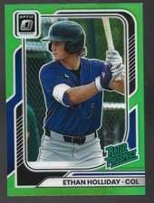 Panini 2026 Donruss Optic ETHAN HOLLIDAY Rated Prospect Lime Green #/149