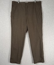 Everlane Manteco wool pants mens 40 Green/Brown trouser