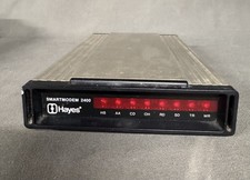 Hayes Smart Modem 2400 Silver/Black Made In USA RS-232C Model 231AA