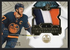 2021-22 SPx Extravagant Materials Premium Patch #EM-CM Connor McDavid 2/5