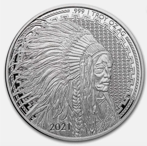 1 oz Silver Round - 2021 Liberty Trade Buffalo