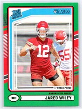 2024 Donruss #387 Jared Wiley Press Proof Green