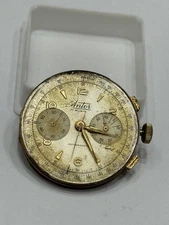 Landeron 248 Chronograph Movement & Dial Antor Manual Swiss Made Running